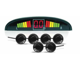 Парктроник PS-126U (6 датчиков+коннекторы, цветной светодиодный дисплей с цифровым табло)