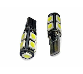 Лампа светодиодная T10 C011 /белый/ (W2.1x9.5D) CANBUS 9SMD 5050, блистер, 2 шт.