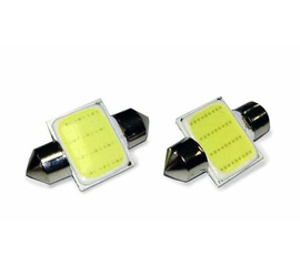 Лампа светодиодная T11 SV035 /белый/ (SV8, 5/8) COB 12chip 36 мм, блистер, 2 шт.