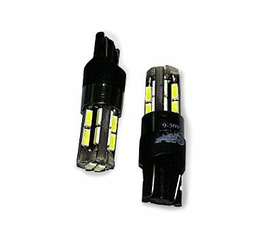 Лампа светодиодная T10 T104 /белый/ (W2.1x9.5D) CANBUS 18SMD 4014 12-24V.блистер, 2 шт.