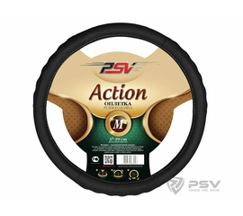 Оплётка на руль PSV ACTION Fiber (Черный) М