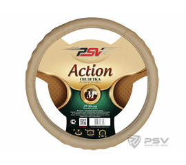 Оплётка на руль PSV ACTION Fiber (Бежевый) М