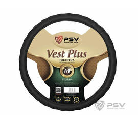 Оплётка на руль PSV VEST (EXTRA) PLUS Fiber (Черный) М