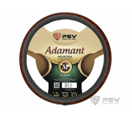 Оплётка на руль PSV ADAMANT (PRESTIGE) Fiber (Серый) М