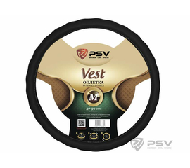 Оплётка на руль PSV VEST (EXTRA) Fiber (Черный) М