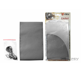 Оплётка на руль кож.перфор. PSV LOCKET (ORIGINAL) (Серый) M, со шнуровкой