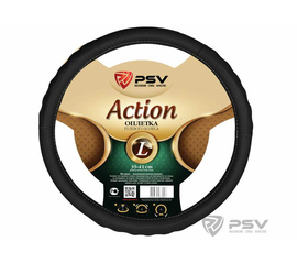 Оплётка на руль PSV ACTION Fiber (Черный) L