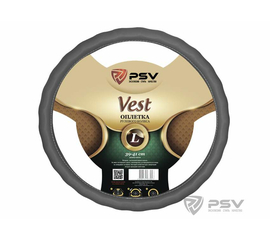 Оплётка на руль PSV VEST (EXTRA) Fiber (Серый) L