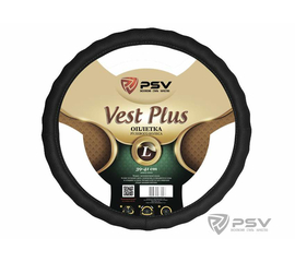 Оплётка на руль PSV VEST (EXTRA) PLUS Fiber (Черный) L