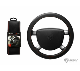 Оплётка на руль PSV NAIS PLUS (Черный/Отстрочка красная) М