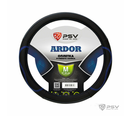 Оплётка на руль PSV ARDOR (Черный/Отстрочка синяя) M