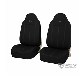 Авточехлы универсальные PSV GTL Apex 2 FRONT (Черный/Отстрочка серая)