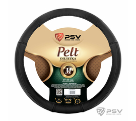 Оплётка на руль кожаная PSV PELT (Черный) M