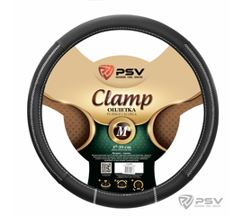 Оплётка на руль PSV CLAMP Fiber (Черный/Отстрочка белая) M