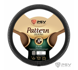 Оплётка на руль PSV PATTERN Fiber (Черный/Отстрочка белая) M