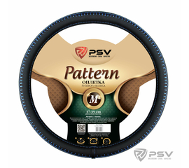 Оплётка на руль PSV PATTERN Fiber (Черный/Отстрочка синяя) M