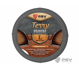 Оплётка на руль кож.перфор.PSV TERRY (Серый) L