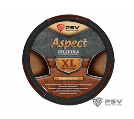 Оплётка на руль кожаная PSV ASPECT (Черный) XL