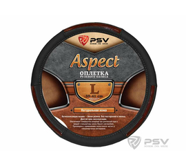 Оплётка на руль кожаная PSV ASPECT (Черный) L