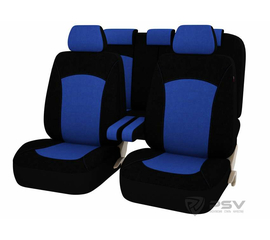 Авточехлы универсальные PSV Fiesta (Синий) L