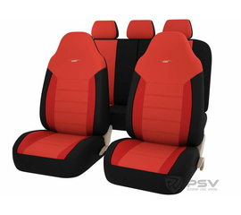 Авточехлы универсальные PSV Antares (Красный) L
