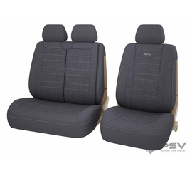 Авточехлы универсальные PSV Avalon Caravan TRANSIT (Серый)