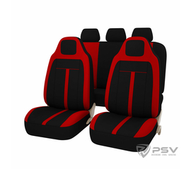 Авточехлы универсальные PSV Vertex (Красный)
