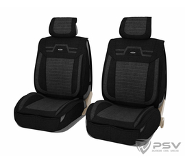 Формованные чехлы-накидки 2D Premium PSV Krokus 2 FRONT (Черно-Серый), компл. 676