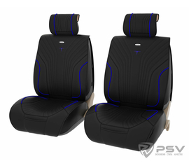 Формованные чехлы-накидки 2D Premium PSV Magnet 2 FRONT (Черный/Кант синий), компл. 775