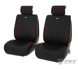 Формованные чехлы-накидки 2D Premium PSV Magnet 2 FRONT (Черный/Кант красный), компл. 751