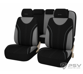 Авточехлы универсальные PSV Domino (Серый)