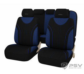 Авточехлы универсальные PSV Domino (Синий)