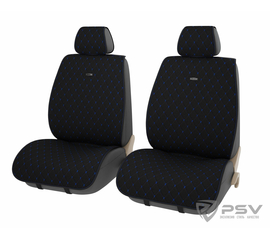 Накидки PSV Soul 2 FRONT (Черный/отстрочка синяя), 2 шт.