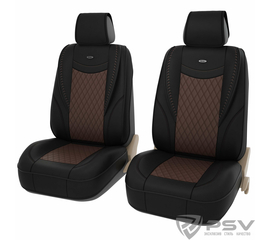 Формованные чехлы-накидки Premium PSV Era 2 FRONT (Черно-Коричневый), компл. 141