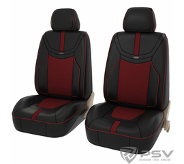 Формованные чехлы-накидки Premium PSV Reform 2 FRONT (Черно-Красный), компл. 325