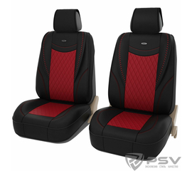Формованные чехлы-накидки Premium PSV Era 2 FRONT (Черно-Красный), компл. 127