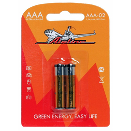 Батарейки LR03/AAA щелочные 2 шт. AirLine AAA-02