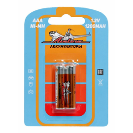 Батарейки AAA HR03 аккумулятор Ni-Mh 1200 mAh 2шт. AirLine AAA-12-02