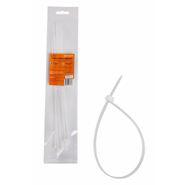 Стяжки (хомуты) кабельные 3,6*300 мм, пластиковые, белые, 10 шт. AirLine ACT-N-09