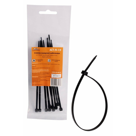Стяжки (хомуты) кабельные 3,6*150 мм, пластиковые, черные, 10 шт. AirLine ACT-N-19
