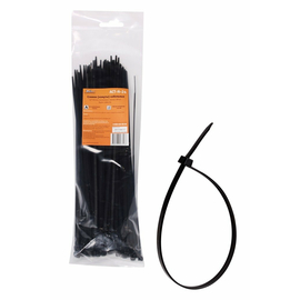 Стяжки (хомуты) кабельные 3,6*250 мм, пластиковые, черные, 100 шт. AirLine ACT-N-24