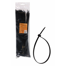 Стяжки (хомуты) кабельные 4,8*350 мм, пластиковые, черные, 100 шт. AirLine ACT-N-28