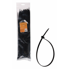 Стяжки (хомуты) кабельные 4,8*400 мм, пластиковые, черные, 100 шт. AirLine ACT-N-30