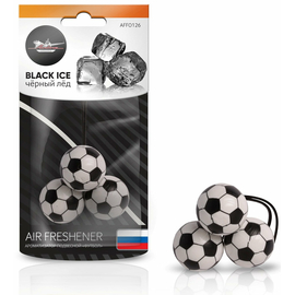 Ароматизатор подвесной "Футбол" черный лед AirLine AFFO126