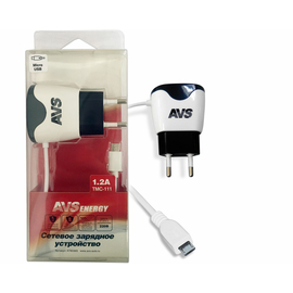 Сетевое зарядное устройство AVS с micro USB TMC-111 (1, 2А)