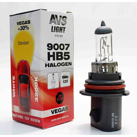 Лампа галогенная AVS Vegas HB5/9007. 12V.65/55W (1 шт.)