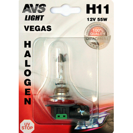 Лампа галогенная AVS Vegas в блистере H11.12V.55W (1 шт.)