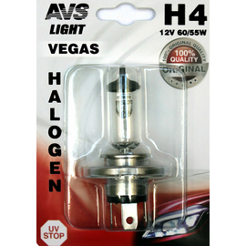 Лампа галогенная AVS Vegas в блистере H4.12V.60/55W (1 шт.)