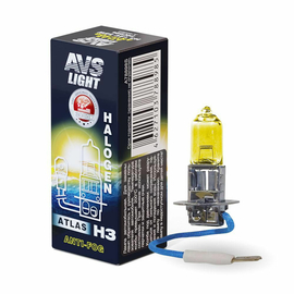 Лампа галогенная AVS ATLAS ANTI-FOG / BOX желтый H3.12V.55W (1 шт.)