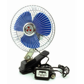 Вентилятор автомобильный AVS Comfort 8043 12В 6" (корпус: металл, переключатель, цвет: серебристый)